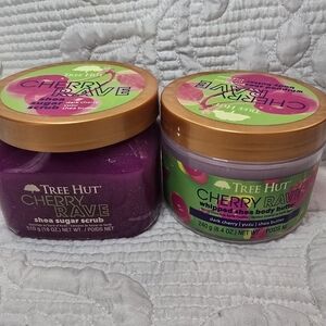 Tree Hut Cherry Rave Whipped Shea Body Butter & Shea Sugar Scrub - Purple
